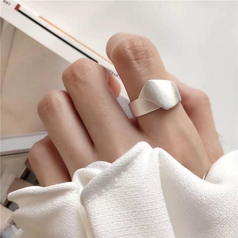 Korean-Style Geometric Open Ring for Women, Retro & Unisex Index Finger Ring