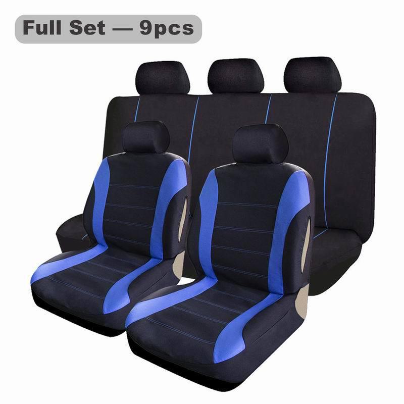 Five-Seat Striped Car Seat Cover for All Seasons