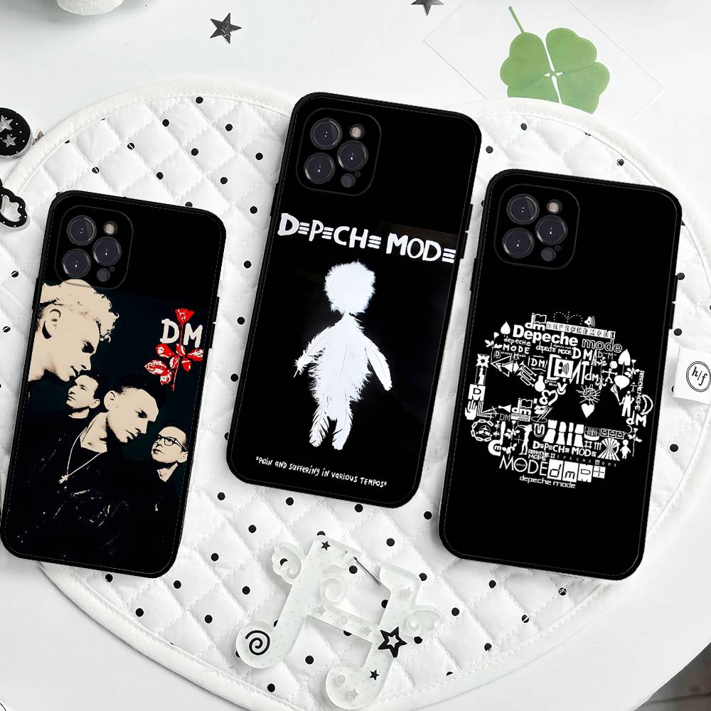 D-Depeche Mode Rock-ES Группа Для iPhone 17 16 15 11 13 14 Pro Max Plus 12 Mini Черный Чехол для Телефона