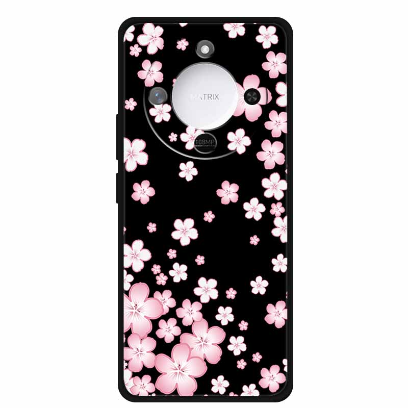 Чехол для Honor X70 5G Минималистичный Техно Стиль ТПУ Силиконовые Чехлы для Телефона для HonorX70 MTN-AN00 Свежие Цветы Бампер Крутой Мягкий fundas