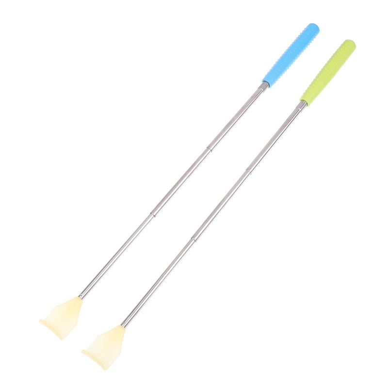 Портативная чесалка для спины Телескопический массажер для чесания Скребок для спины Щекочущий зуд Палка для чесания тела со стальным шариком Подарок