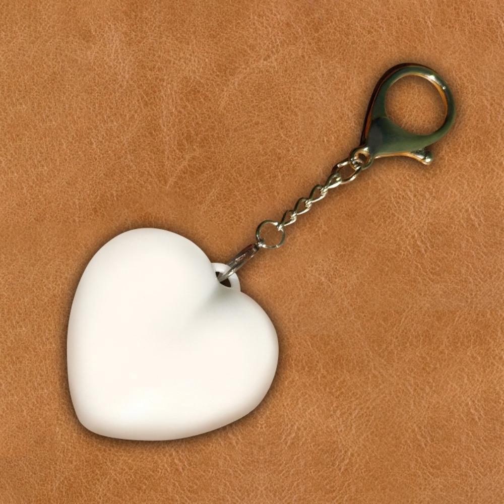 Lightweight Love Shape Keychain Light Touch Sensitive Heart Shape Bag Lamp  Xmas Gifts
