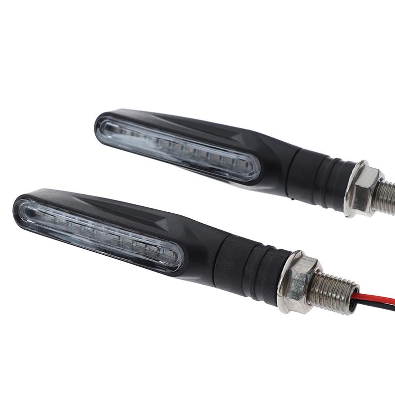 12В светодиодные указатели поворота мотоцикла E24 мигающий индикатор проточной воды