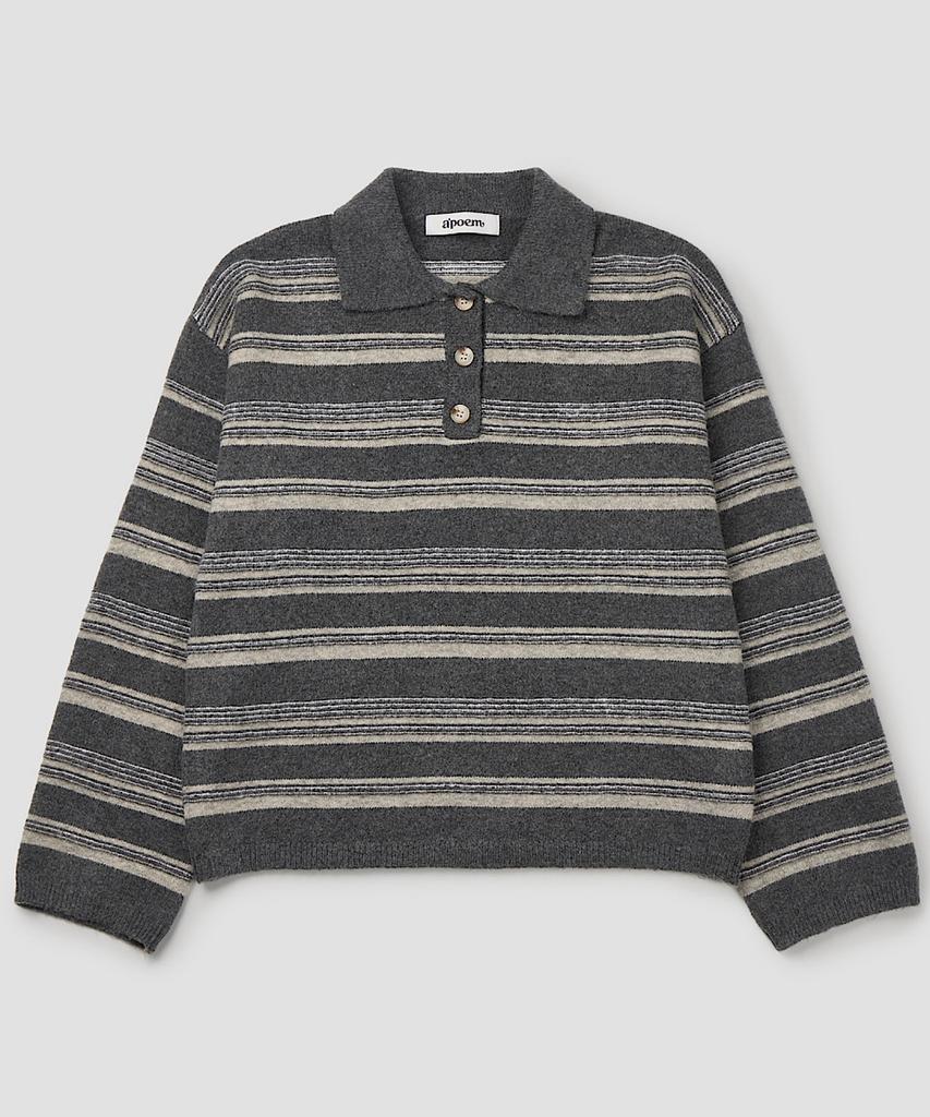 APOEM Stripe Collar Knit (2C)