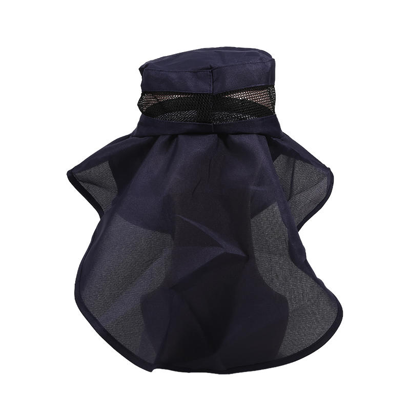 Outdoor Fisherman Hat Wide Brim Bucket Hat with Neck Cover Men Summer Breathable Mesh Sun Protection Visor Anti UV Cap Unisex