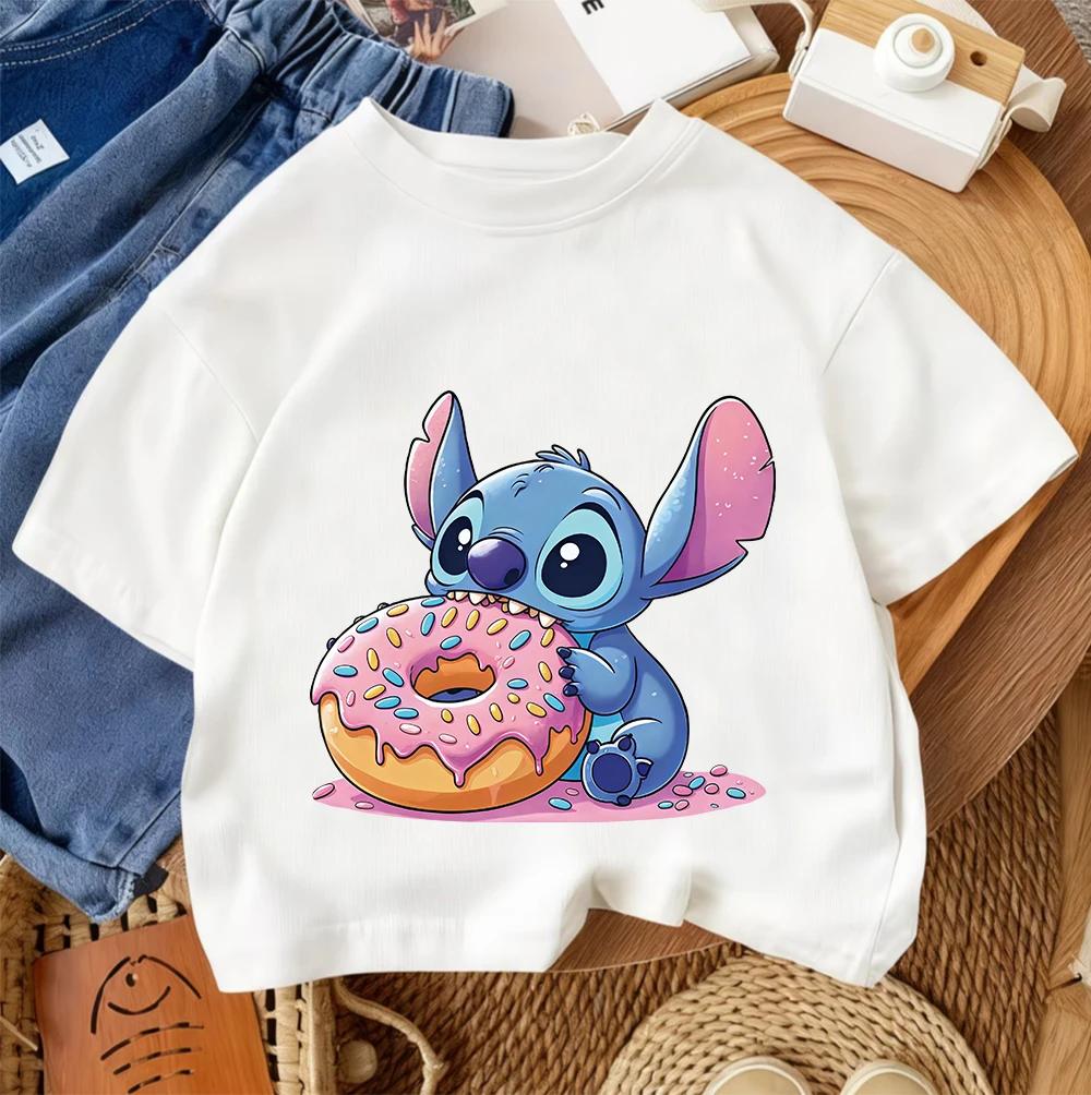 Daily Casual Kids T Shirt Stitch Fashion Cartoon Print For Boys Girls Summer Street Style Outfit