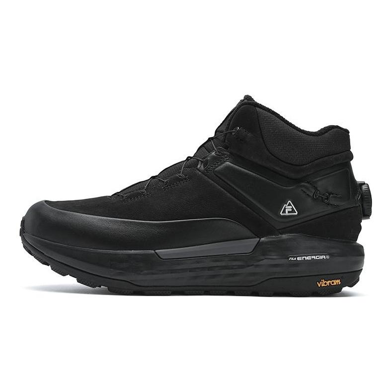 Fila Boa Explorer 2 Удобные Универсальные Флисовые Кроссовки с Высоким Верхом Мужские кроссовки Черные A12M441110FBA
