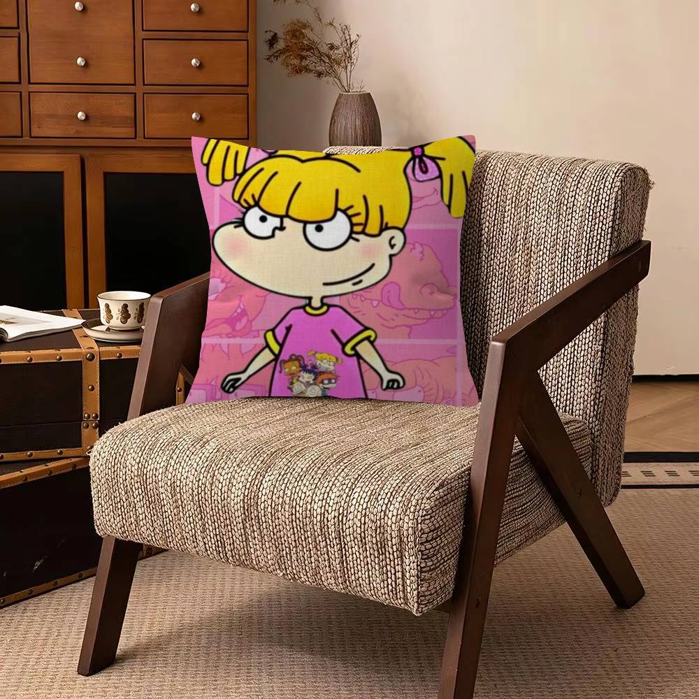 AAngelica Pickles Rugrats Cartoon  Cushion Cover Pillowcase Upholstery Sofa Throw Pillow Home Decor Pillowcas