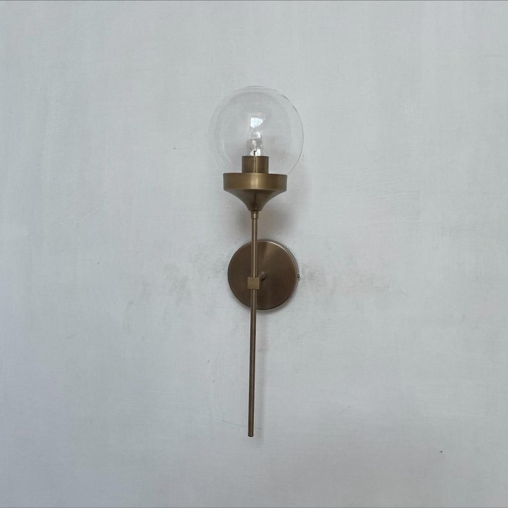Глобус настенный бра современный настенный светильник свет необработанная латунь середины века бра светильник глобус шар прозрачный