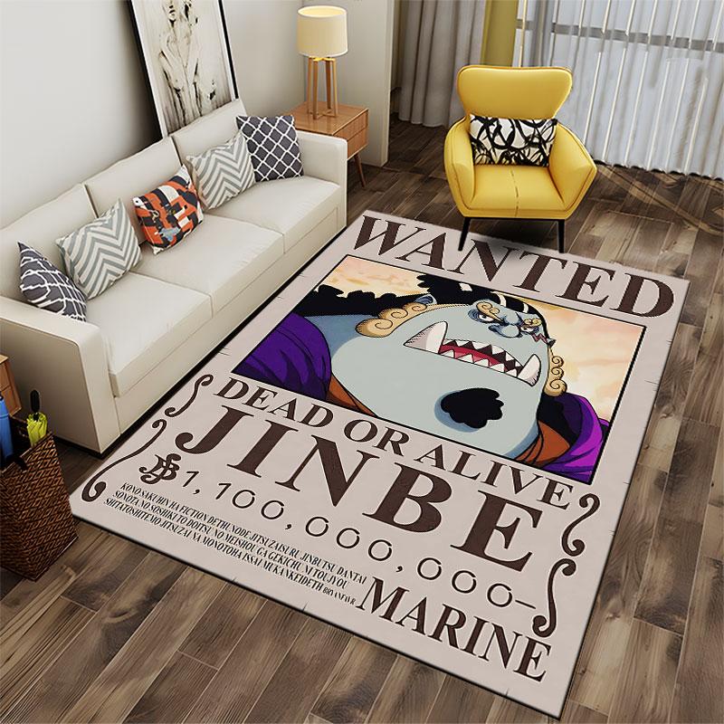 Wanted Poster Style Carpet Design suitable as a non-slip mat for the living room or bedroom sofa