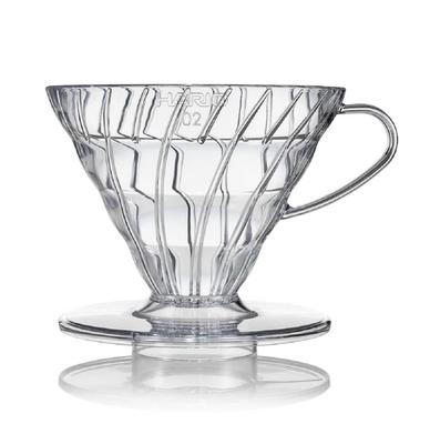 HARIO V60 Прозрачная капельница 02 Прозрачная для чашек Кофейная ручная капельница Сделано в Японии 1-4 VDR-02-T