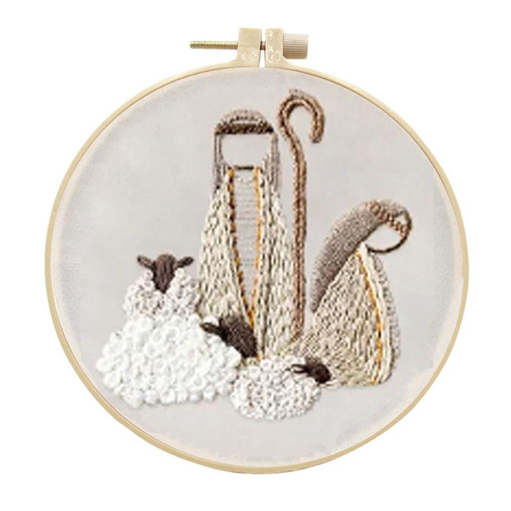 Рождественская вышивка крестом 'Сцена Рождества' Набор для вышивания Набор для вышивки крестом Забавный DIY Религиозная Винтажная вышивка