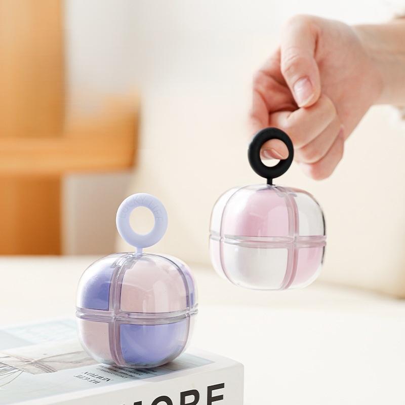 Mini Pill Case with Handle Compact Daily Pill Organizer for Pocket Purse Outdoor Travel