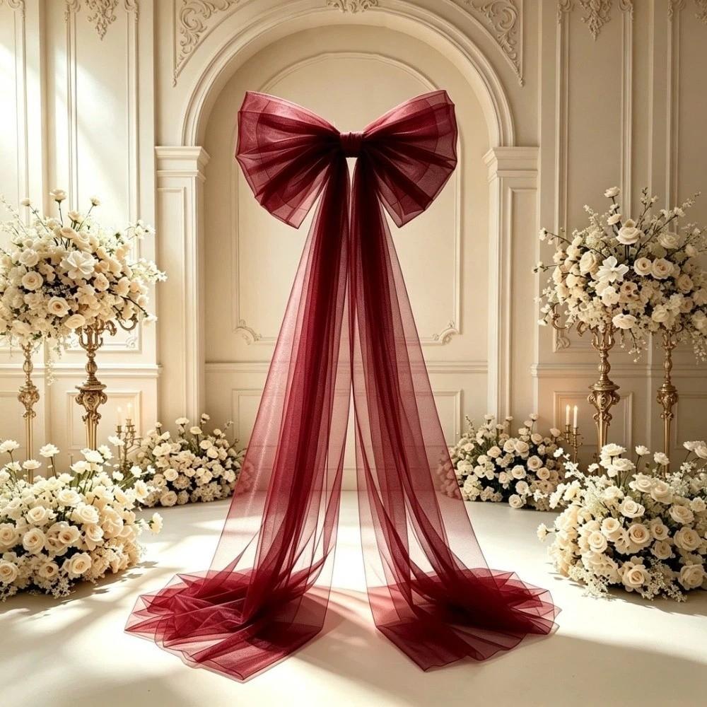 Elegant Modern Christmas Tree Decor Large Bow Celebration Ornament New Year
