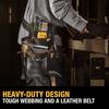 DeWalt Tool Belt, with Leather Pouch, 12 Pockets, Brown (DWST550115)