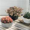 Nordic Flower Pot Planter Succulent Plants Opening Bottom Tray Indoor Garden Flowerpot Wear-resistant Durable White