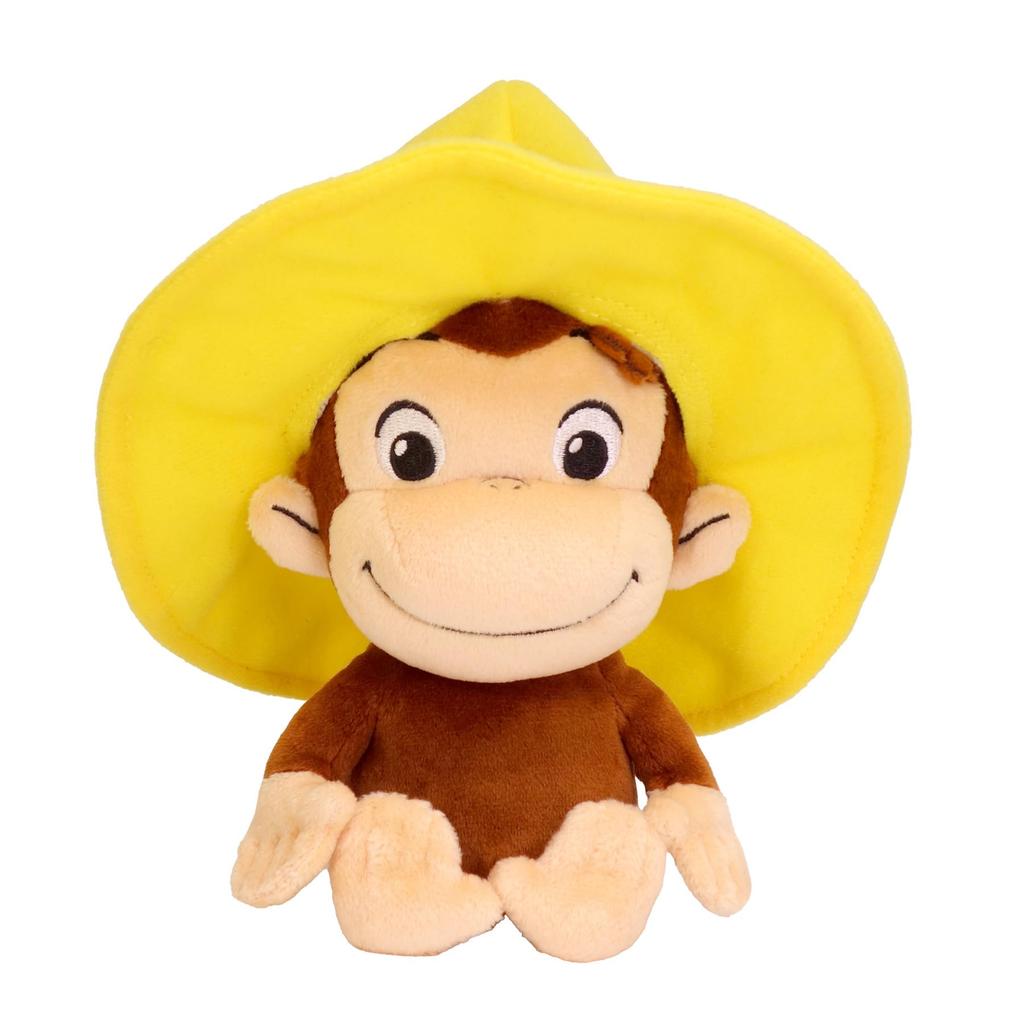 Sun Arrow Curious George Beanbag George H17 X W16 X Hat, Small, K-9477, D14.5cm