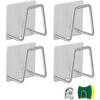 Sponge Holder - Stainless Steel - 4 Pieces - Self-Adhesive - Waterproof - Corrosion-Resistant