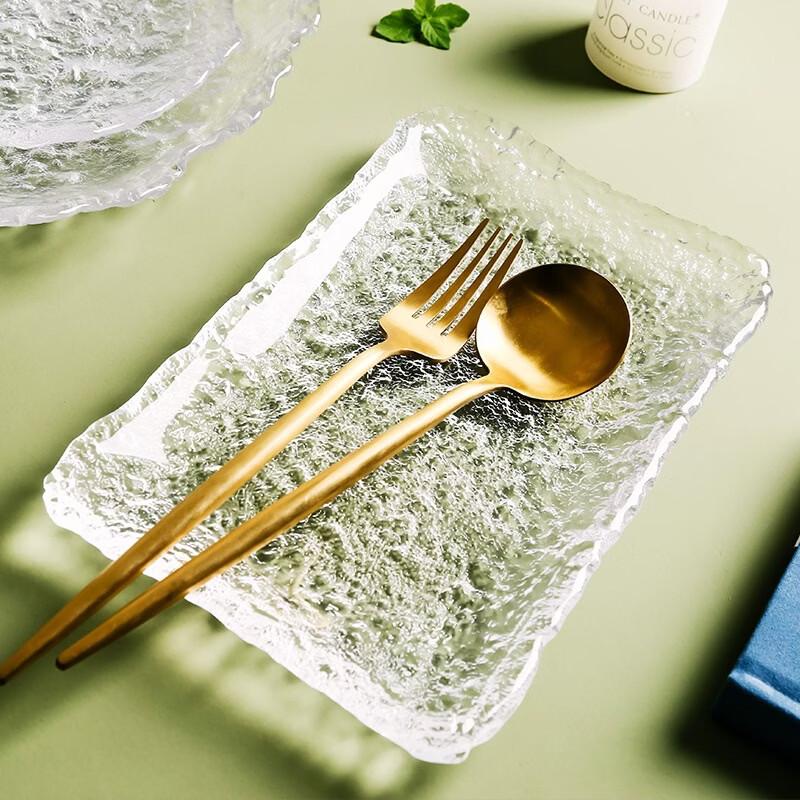 Сервировочная тарелка Ruhan Japanese Ice Dew Crystal Glass