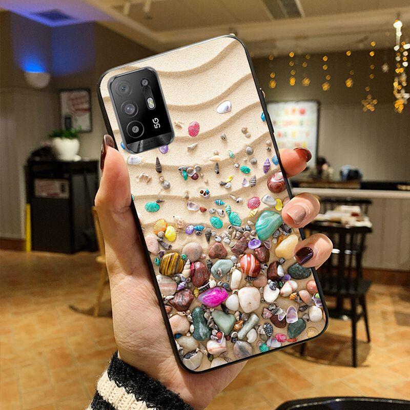 Seashells Sea Star Funda Phone Cover For OPPO A74 A94 5G A3S A5S A9 A12 A15 A15S A52 A53 A53S A72 A73 2020 A91 5G Cases Coque