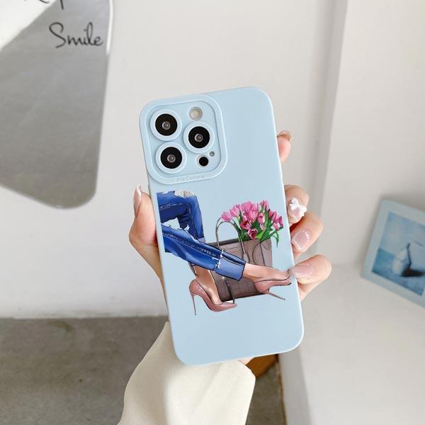 Модная Девушка Женщина Высокий Каблук Кофе Мисс Чехол Для Телефона Для iphone 12 11 14 13 15 Pro Max X XS MAX XR SE 2020 7 8 Plus Чехлы