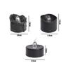 12/1PCS LED Electronic Candles Black Flameless Battery Operated Candle Lamps Halloween Xmas Wedding Party Decoration Lighting