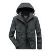 Весна и осень Новая мужская куртка большого размера Модная повседневная свободная мужская куртка с капюшоном большого размера