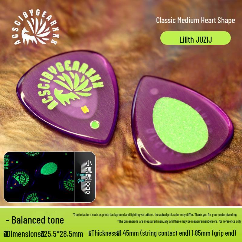 GEARXXX Nine-Tailed Fox Non-Slip Speed Pick for Folk/Electric Guitar & Bass.