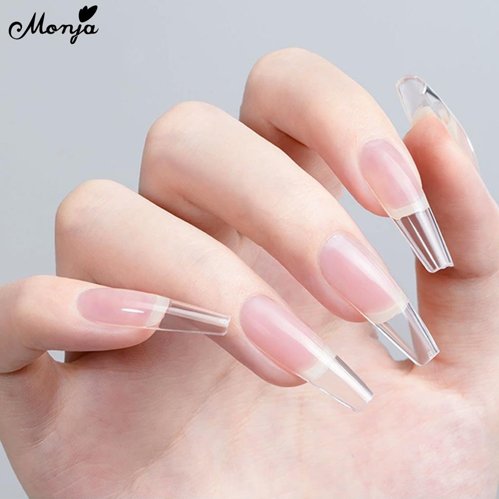 monja Быстросохнущий клей для ногтей для накладных ногтей, клей для наращивания, средство для удаления страз, отмачиваемый маникюр, набор инструментов «сделай сам»