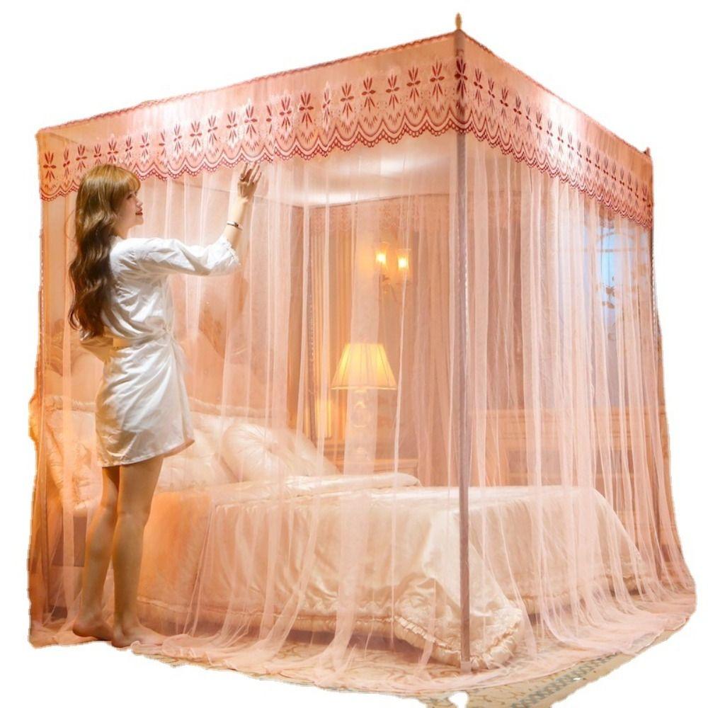 Queen Size Princess Style Home Decoration Mesh Bed Canopy Bed Tent Mosquito Net Bedding Article