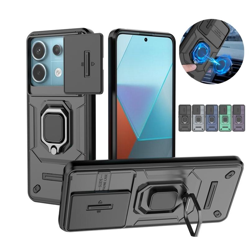 Для Xiaomi Poco X6 5G чехол Armor противоударные чехлы для телефонов PocoX6 Poko Little Pocco X6 X 6 5G защитное кольцо держатель крышки камеры