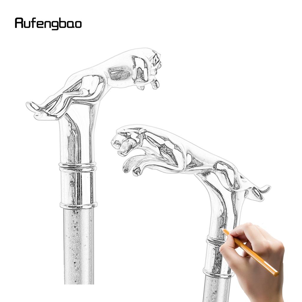 Роскошная золотая леопардовая трость с хвостом, модная трость для вечеринки, декоративная трость, элегантная ручка-трость, трость 93 см