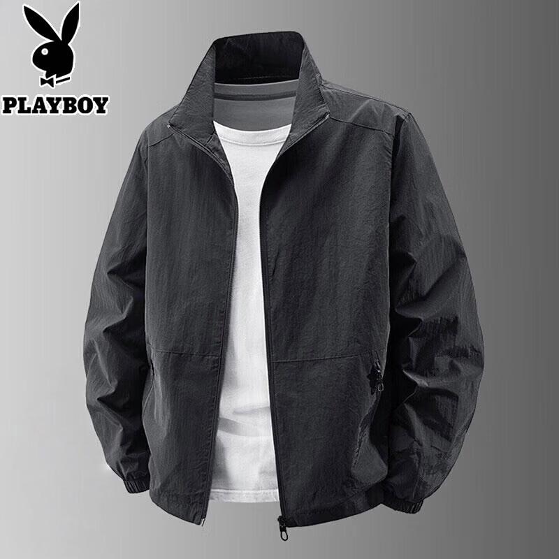 PLAYBOY Мужская тонкая повседневная куртка с воротником-стойкой