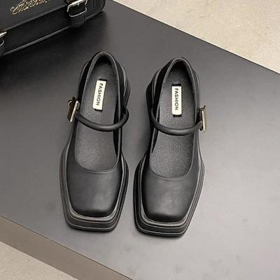 Женские туфли-лодочки на квадратном каблуке, повседневная офисная обувь для женщин, стильная, высокого качества, 2024 года, тренд, шик, точка, отпуск, лето, элегантность