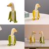 Duck Banana Resin Animal Sculpture Fun Desktop Decorations Gift Friends For