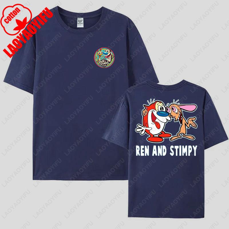 Ren and Stimpy Adulting Whats That TShirt High Quality Cotton Shirt Mens Womens Camisetas Trending Hipster Cotton Unisex Tee