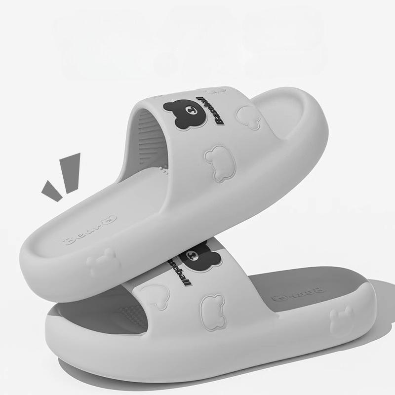 Модные тапочки для пары 2025 Лето Улица Женские Милые Мультяшные Сандалии на Платформе Легкие Удобные Домашние Нескользящие Мужские Домашние Тапочки