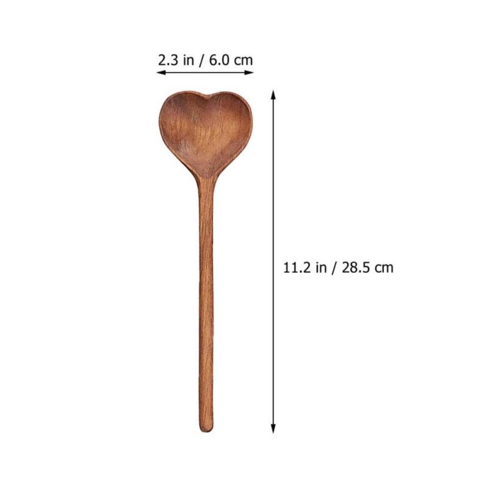 Ligneous Cooking Tools Kitchen Loving Heart Coffee Spoon Stirring Spoon Dessert Spoon Tableware