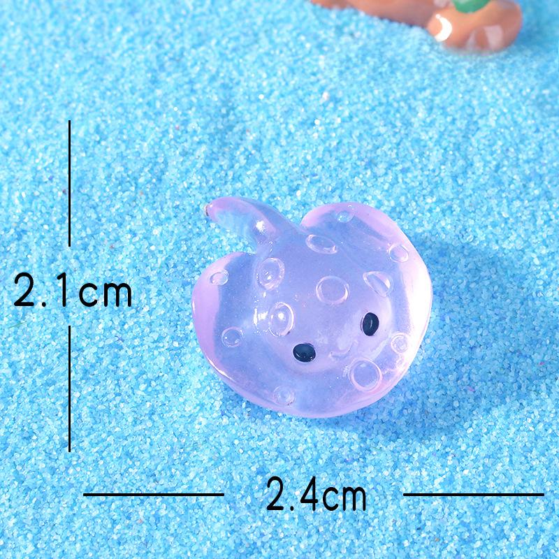 Cute Luminous Flat Fish Aquarium Tank Decoration Accessory Resin Mini Figurine
