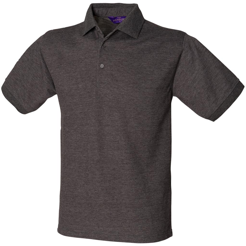 Henbury Mens Short Sleeved 65/35 Pique Polo Shirt