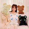 Kawaii Bears Plush Toy Lovely Sitting Animal Bear Plush Pillow Stuffed for Creative Birthday Gift Dolls for Children Girls