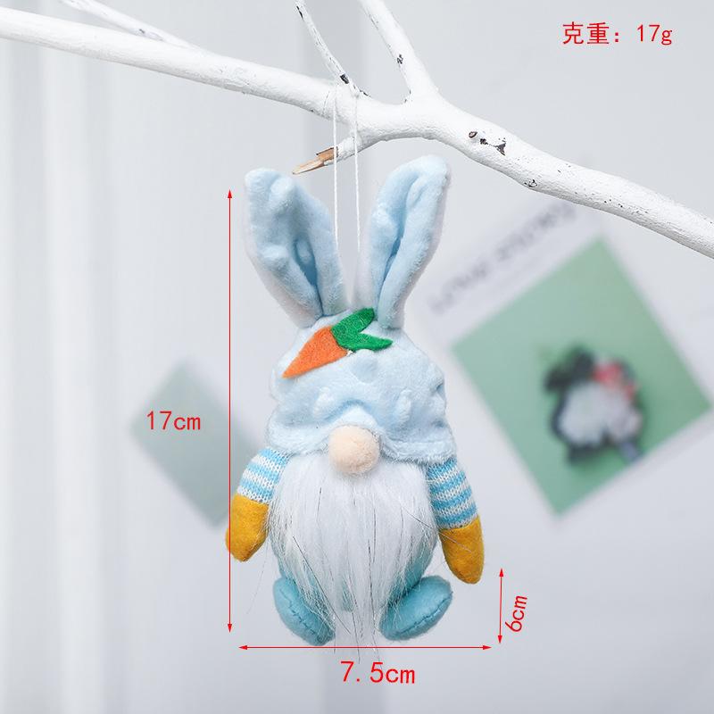 Пасхальный кролик гоблин гном настольная подвеска мультяшная кукла праздничная сцена украшение