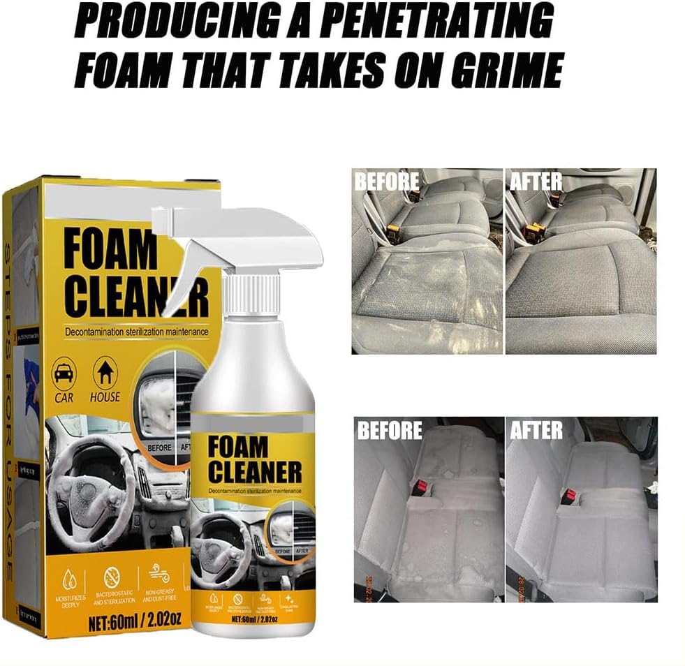 Многоцелевой пенный очиститель, пенный очиститель Homebbc, пенный очиститель для салона автомобиля, очиститель салона автомобиля, пенный очиститель-спрей для автомобильных сидений
