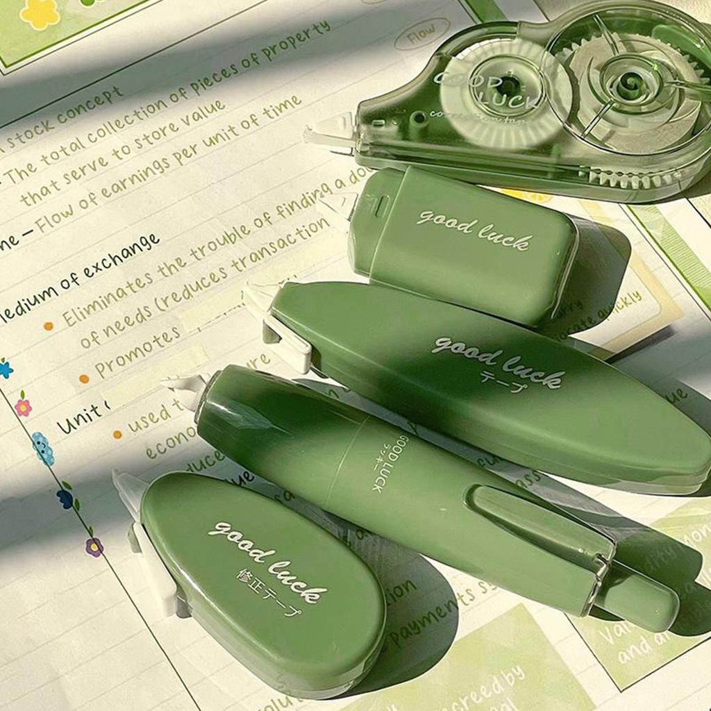 6 шт./компл. студенческая корректирующая лента для детей, модная однотонная серия, гладкая корректирующая лента с белыми чернилами, школьные принадлежности