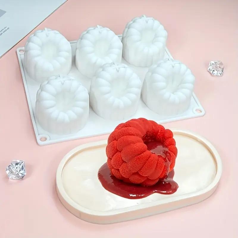 Силиконовая форма для малинового муссового торта на 6/12 ячеек, DIY, 3D, французский десерт, шоколадный торт, украшение для выпечки, форма для выпечки, кухонные принадлежности