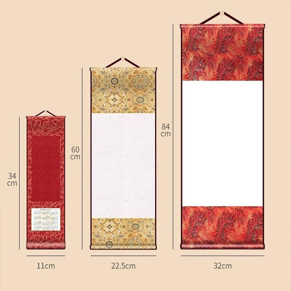 Painting Drawing Paper Vintage Rice Paper Scroll Calligraphy Paintings Mounting Scroll Artist