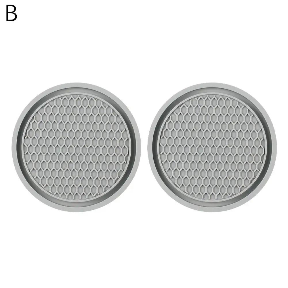 2PCS Car Universal Honeycomb Water Coaster Car Cup Car Embedded Coasters Mat Bottle Accessories Interior In Non-Slip Orname V3Z0