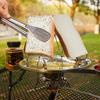 Camping Toaster Rack Stainless Steel Camp Stove Toaster for 4 Slices of Bread Picnic Hiking Portable Rack Toast Maker
