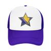 Bosnia and Herzegovina Flag Star Mesh Baseball Caps Unisex Fashion Sun Hat  Hat Adjustable Summer Trucker Cap