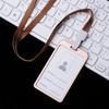 Zinc Zinc Alloy Security Identity Business Certificate Cover Work Badge ID Card Holder Pass Tag with Lanyard